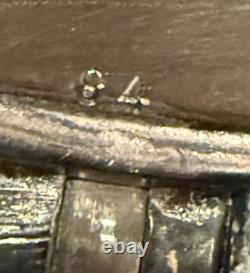 84 Marked Antique WMF Style Cut Crystal Ewer Jug Silver Metal Mounts