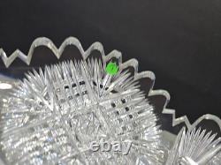 8 BOWL, American Brilliant Period Cut Glass Crystal Rare Koh-i-noor co Clifton