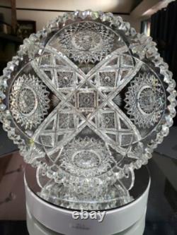 8 BOWL American Brilliant Period Cut Glass Crystal signed Libbey Kingston