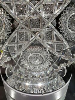 8 BOWL American Brilliant Period Cut Glass Crystal signed Libbey Kingston
