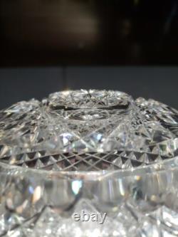 8 BOWL American Brilliant Period Cut Glass Crystal signed Libbey Kingston