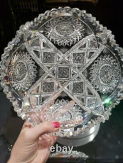 8 BOWL American Brilliant Period Cut Glass Crystal signed Libbey Kingston