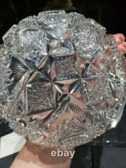 8 BOWL American Brilliant Period Cut Glass Crystal signed Libbey Kingston