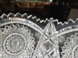 8 BOWL American Brilliant Period Cut Glass Crystal signed Libbey Kingston