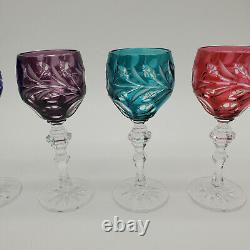 8 Bleikristall Cut To Clear Crystal Stemmed Cordial Glasses