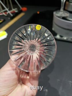 (8) Champagne Glasses, American Brilliant Period Cut Glass Crystal Hoare Monarch