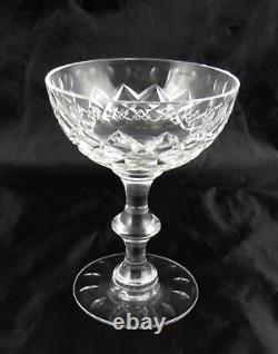 8 Hawkes Wickham Fine Cut Crystal Champagne Coupe Sherbet Glasses