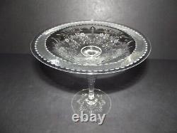 8 Large COMPOTE Comport Blown glass crystal antique Pairpoint Nottingham cut