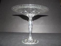 8 Large COMPOTE Comport Blown glass crystal antique Pairpoint Nottingham cut