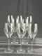 8 Orrefors Prelude Clear Cut Crystal 7 3/8 Claret Wine Glasses MINT