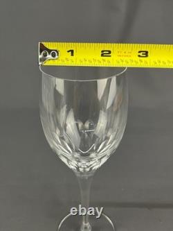 8 Orrefors Prelude Clear Cut Crystal 7 3/8 Claret Wine Glasses MINT