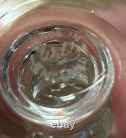 8 Signed Webb English Cut Glass Rock Crystal Champagnes Amazing Cutting