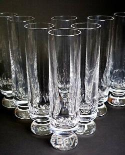 8 St Louis Crystal Cut 6 3/4 Tall Tom Collins Stems Tumblers INCREDIBLY RARE
