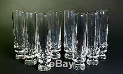 8 St Louis Crystal Cut 6 3/4 Tall Tom Collins Stems Tumblers INCREDIBLY RARE