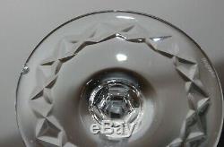 8 Vtg. Tall Rogaska Gallia Cut Crystal Water Goblets Stemware Signed 9 1/4