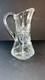 8 in CRYSTAL Cut Glass AMERICAN BRILLIANT PERIOD DEEP WATER PITCHER Swirls Star