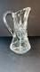 8 in CRYSTAL Cut Glass AMERICAN BRILLIANT PERIOD DEEP WATER PITCHER Swirls Star