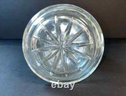 8 in CRYSTAL Cut Glass AMERICAN BRILLIANT PERIOD DEEP WATER PITCHER Swirls Star