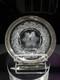 9.5 Plate Tray, American brilliant Period Cut glass Crystal Sterling Silver rim