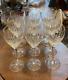 9 Miller Rogaska SOHO Contemporary 8-1/8 Cut Crystal Wine Glasses Water Goblets