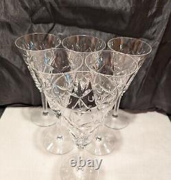 9 Stratford by Seneca Hand-Blown & Cut Crystal Parfait Glasses 7 Vintage 1940's