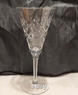 9 Stratford by Seneca Hand-Blown & Cut Crystal Parfait Glasses 7 Vintage 1940's