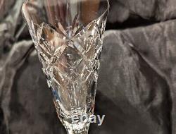 9 Stratford by Seneca Hand-Blown & Cut Crystal Parfait Glasses 7 Vintage 1940's