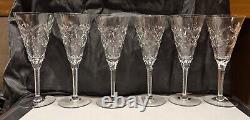 9 Stratford by Seneca Hand-Blown & Cut Crystal Parfait Glasses 7 Vintage 1940's