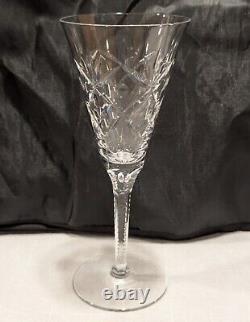 9 Stratford by Seneca Hand-Blown & Cut Crystal Parfait Glasses 7 Vintage 1940's