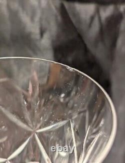 9 Stratford by Seneca Hand-Blown & Cut Crystal Parfait Glasses 7 Vintage 1940's