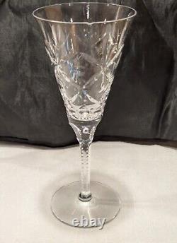9 Stratford by Seneca Hand-Blown & Cut Crystal Parfait Glasses 7 Vintage 1940's
