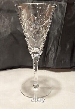 9 Stratford by Seneca Hand-Blown & Cut Crystal Parfait Glasses 7 Vintage 1940's