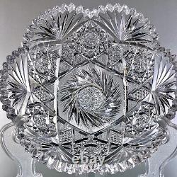 ABP AMERICAN BRILLIANT Cut Glass Bowl Unknown Maker