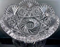 ABP AMERICAN BRILLIANT Cut Glass Bowl Unknown Maker