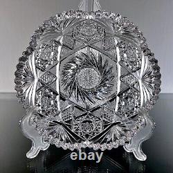 ABP AMERICAN BRILLIANT Cut Glass Bowl Unknown Maker