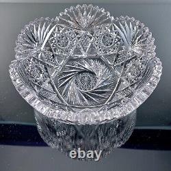 ABP AMERICAN BRILLIANT Cut Glass Bowl Unknown Maker