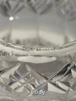 ABP American Brilliant Cut Glass Crystal Pedestal Bowl Centerpiece Large 12