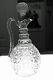 ABP CUT GLASS CRYSTAL HANDLED DECANTER IN RUSSIAN PATTERN WithSTAR CUT BUTTONS