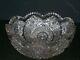 ABP Crystal Bowl 8 1/4 dia. Signed Clark! Lovely Deep Precision Cut Pattern