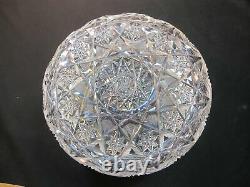 ABP Crystal Cut Glass covered large round dresser box