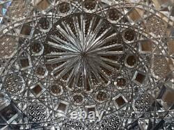 ABP Hobstar Cut Glass Crystal 10 Bowl Antique Brilliant Period