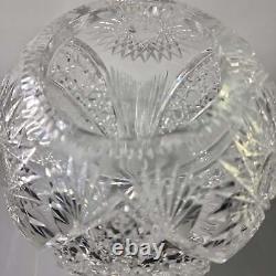 ABP cut glass rose bowl, Antique crystal