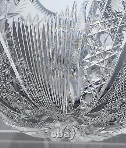 ABP cut glass rose bowl, Antique crystal