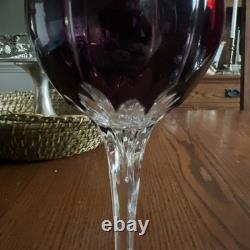 AJKA Marsala Cut-to-Clear 8.25 Crystal Wine Glasses, Set of 4, Various Colors