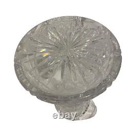 AMERICAN BRILLIANT ABP Cut Crystal Glass Water Pitcher Pinwheel Heavy 10 4 lbs