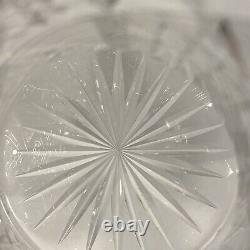 AMERICAN BRILLIANT ABP Cut Crystal Glass Water Pitcher Pinwheel Heavy 10 4 lbs