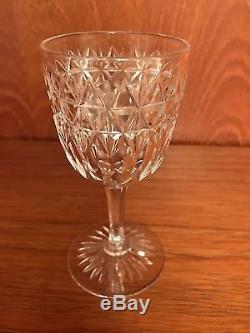 ANTIQUE AUTHENTIC EDWARDIAN (1910) CUT GLASS CRYSTAL GLASSES, x10. ROYAL STUART