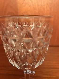 ANTIQUE AUTHENTIC EDWARDIAN (1910) CUT GLASS CRYSTAL GLASSES, x10. ROYAL STUART