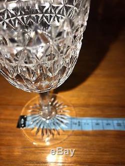 ANTIQUE AUTHENTIC EDWARDIAN (1910) CUT GLASS CRYSTAL GLASSES, x10. ROYAL STUART