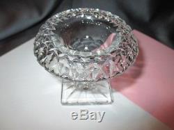 ANTIQUE c. 1825 ANGLO-IRISH HAND CUT CRYSTAL GLASS MATCH SPILL VASE